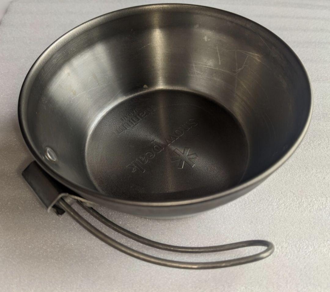 【３点】スノーピーク チタン ワッパー 、旧ロゴ シングルマグ 450、スクー