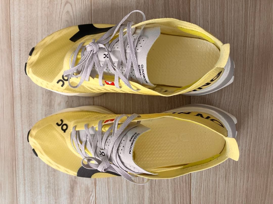 走行15キロ　On cloudboom strike 26cm