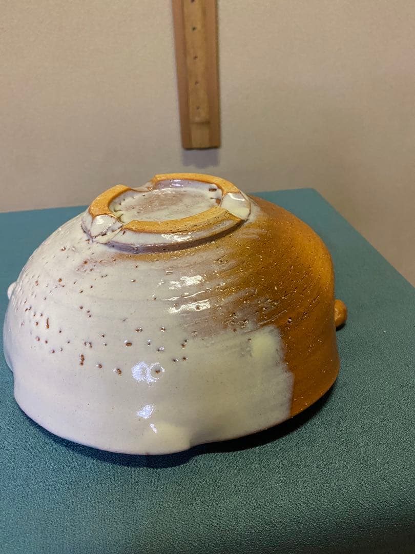 茶道具/花葉鉢 水戸逸雄 萩焼　共箱