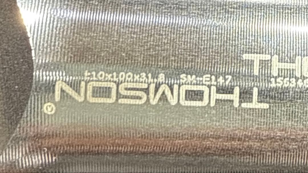 THOMSON 「トムソン」 ステム 、シートポストクランプセット中古販売