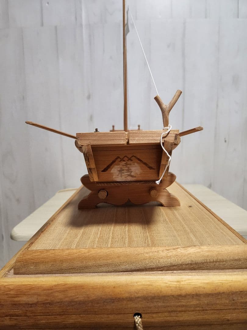 大工 手作り 木製模型船 ケース付き 世界に一つ　プロによる安心梱包発送‼️