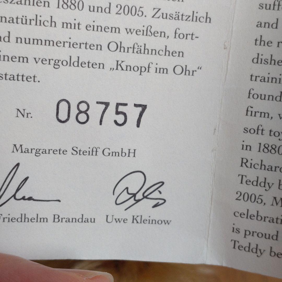 【限定】シュタイフ　テディベア　125周年