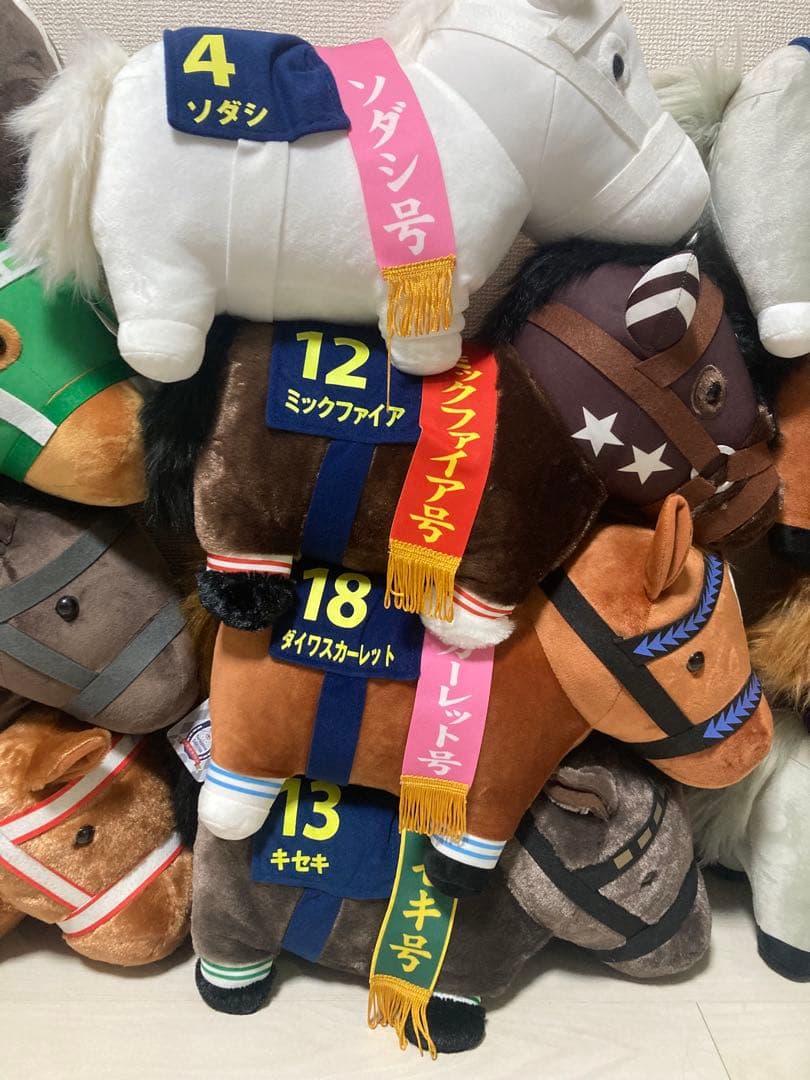 タグ付き！　サラブレッドコレクション　BIGぬいぐるみ 12体セット