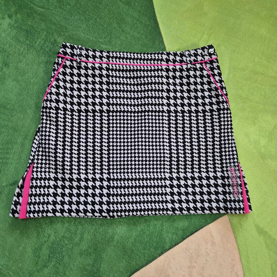 archivio ハウンドトゥース柄 ゴルフスカート