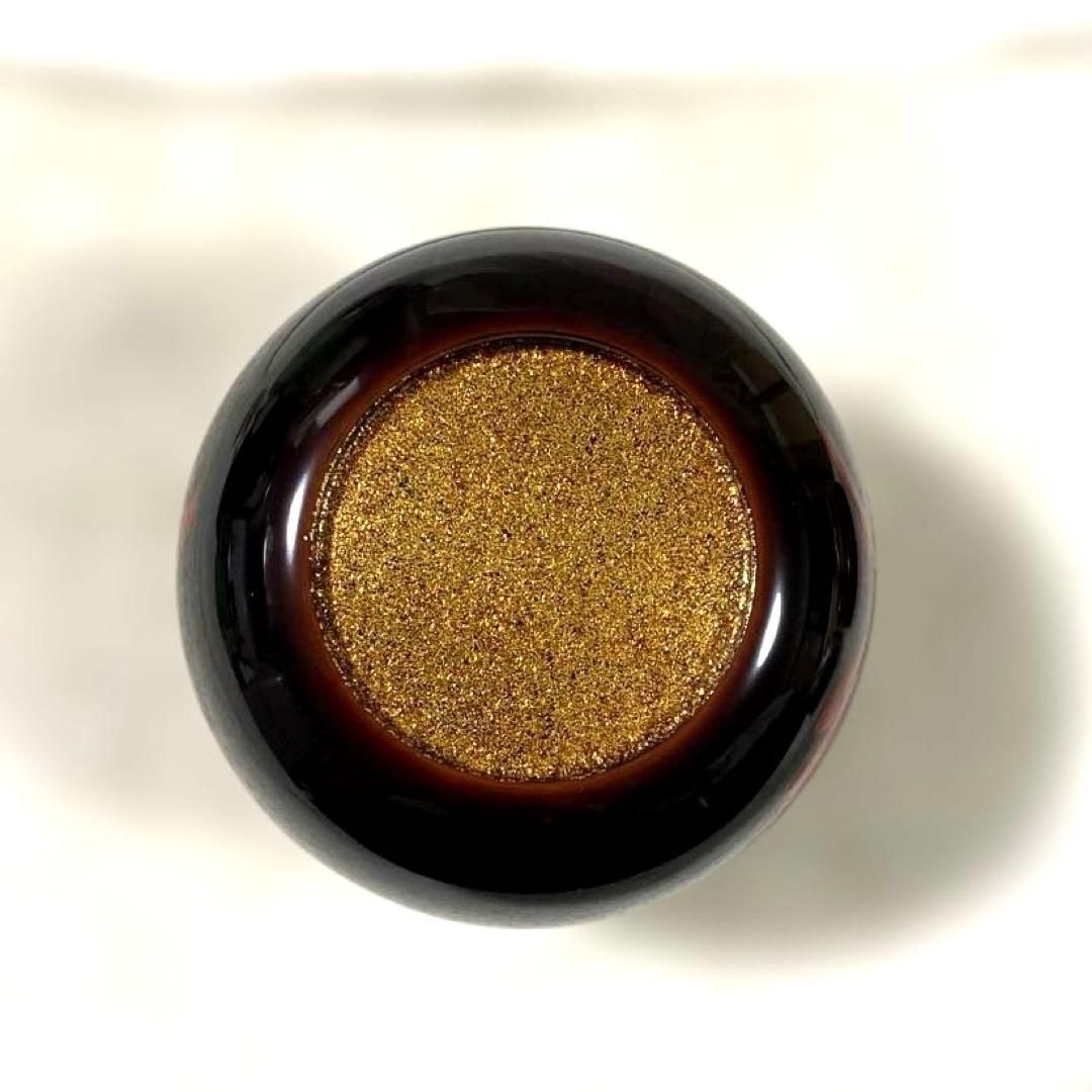 J-48 大棗　清峰銘『鵬雲斎好写 朱菊絵』　蒔絵　漆芸　茶道具　美術品　工芸品