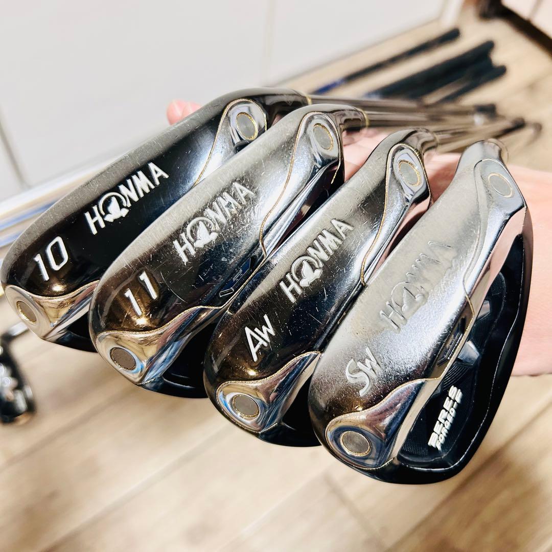 【希少】本間 最高級 BERES MG700 IP-BLACK 限定 黒 9本右