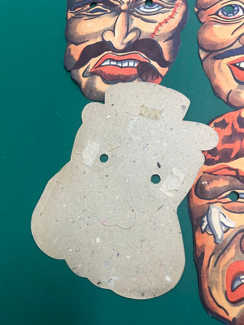 お面　1920's ホラー　アンティーク　ビンテージ　マスクusa ローブロー