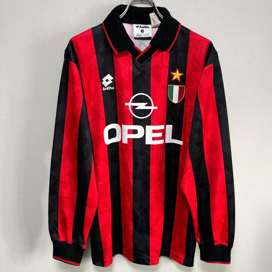 長袖 ACミラン Lotto ロット オペル OPEL ユニフォームゲームシャツ