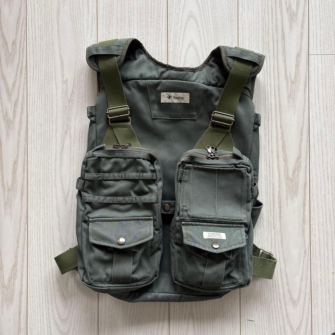 Foxfire フォックスファイヤー バーチカルタックルベスト オリーブ 渓流
