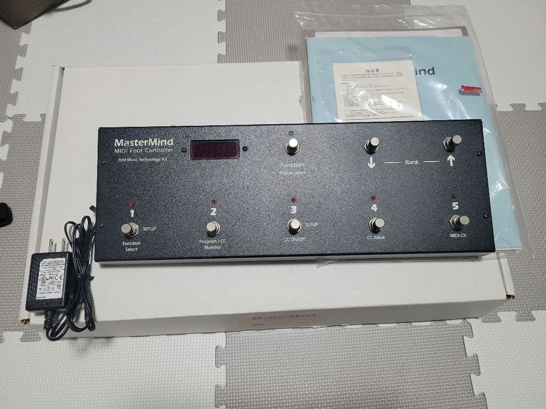 ギター RJM MasterMind MIDI Foot Controller