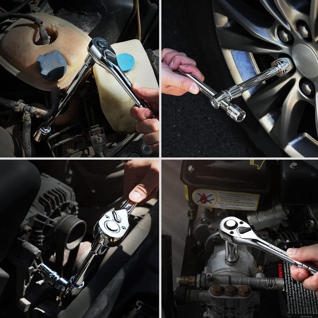 ソケットレンチ32点セット 鉄製収納ケース付き