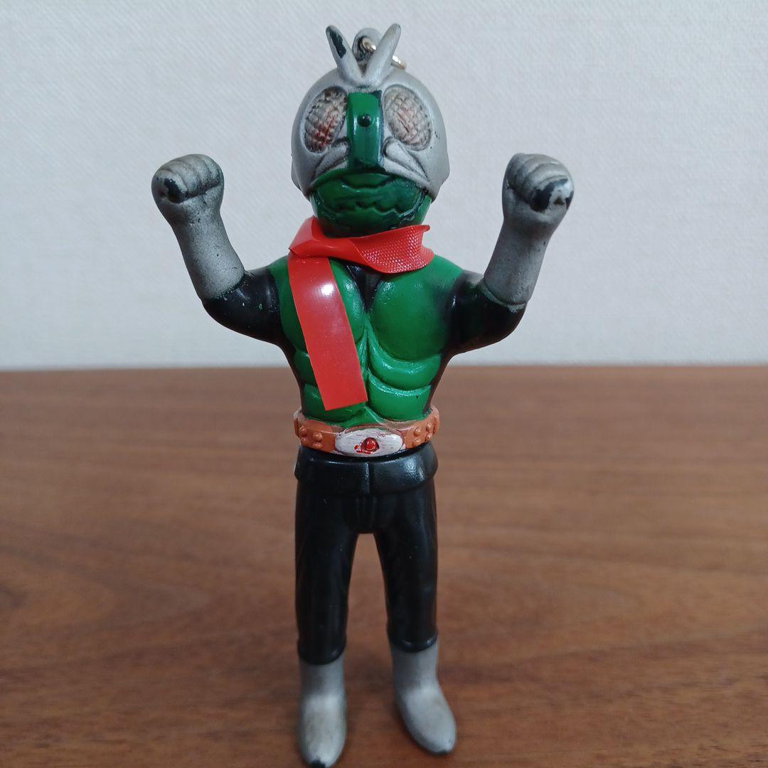 当時ものポピー製 仮面ライダー希少ソフビペンダントトップ（チェーン無）5点セット