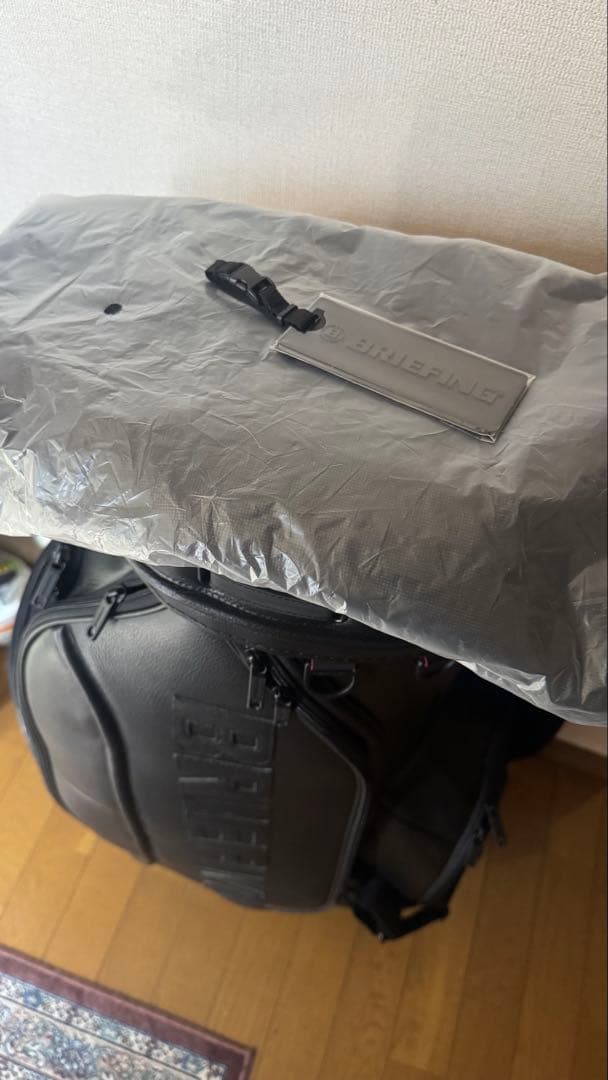 BRIEFING ブラックレザーキャディバッグ 定価25万
