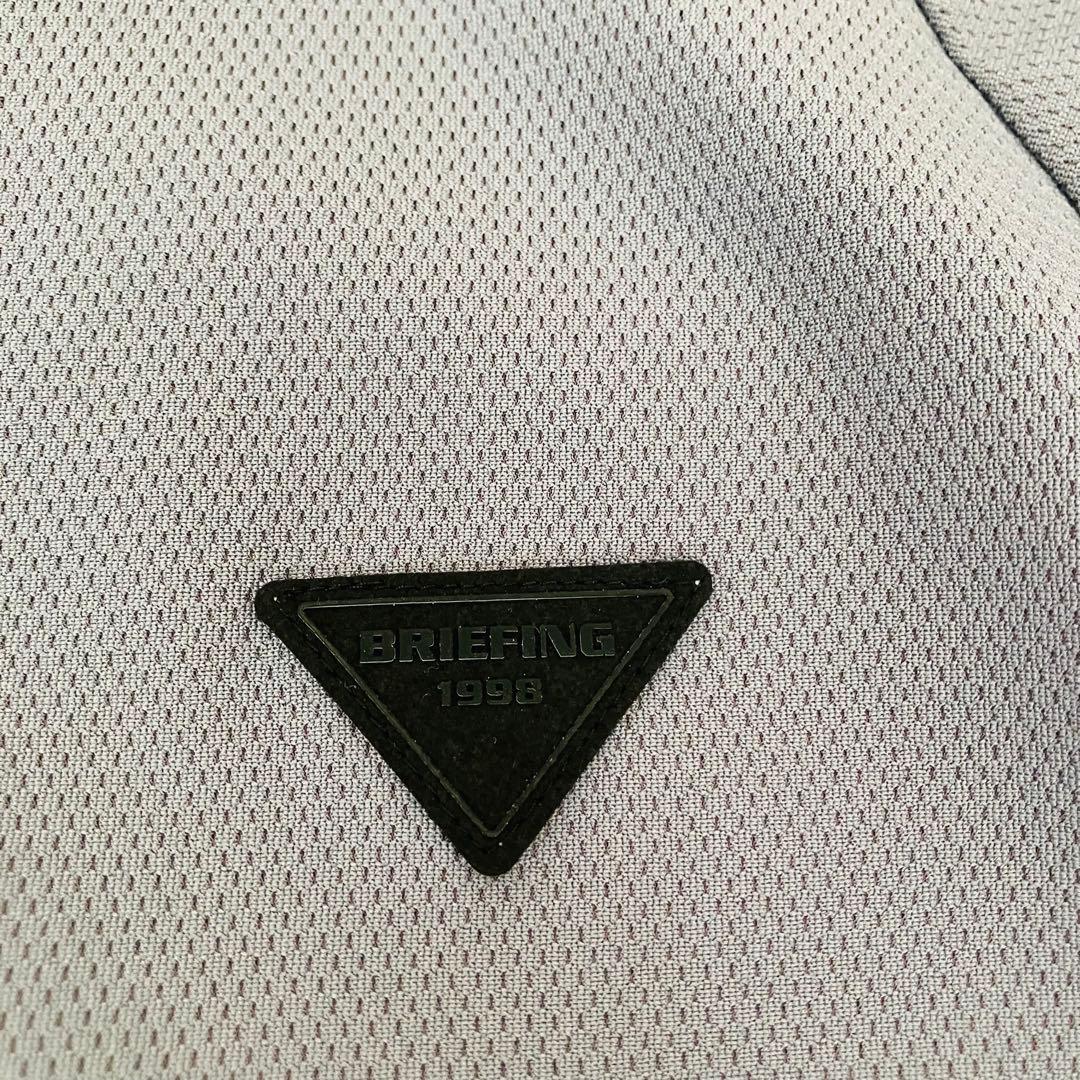 【新品タグ付】BRIEFING LOGO RIB LS HALFZIP L
