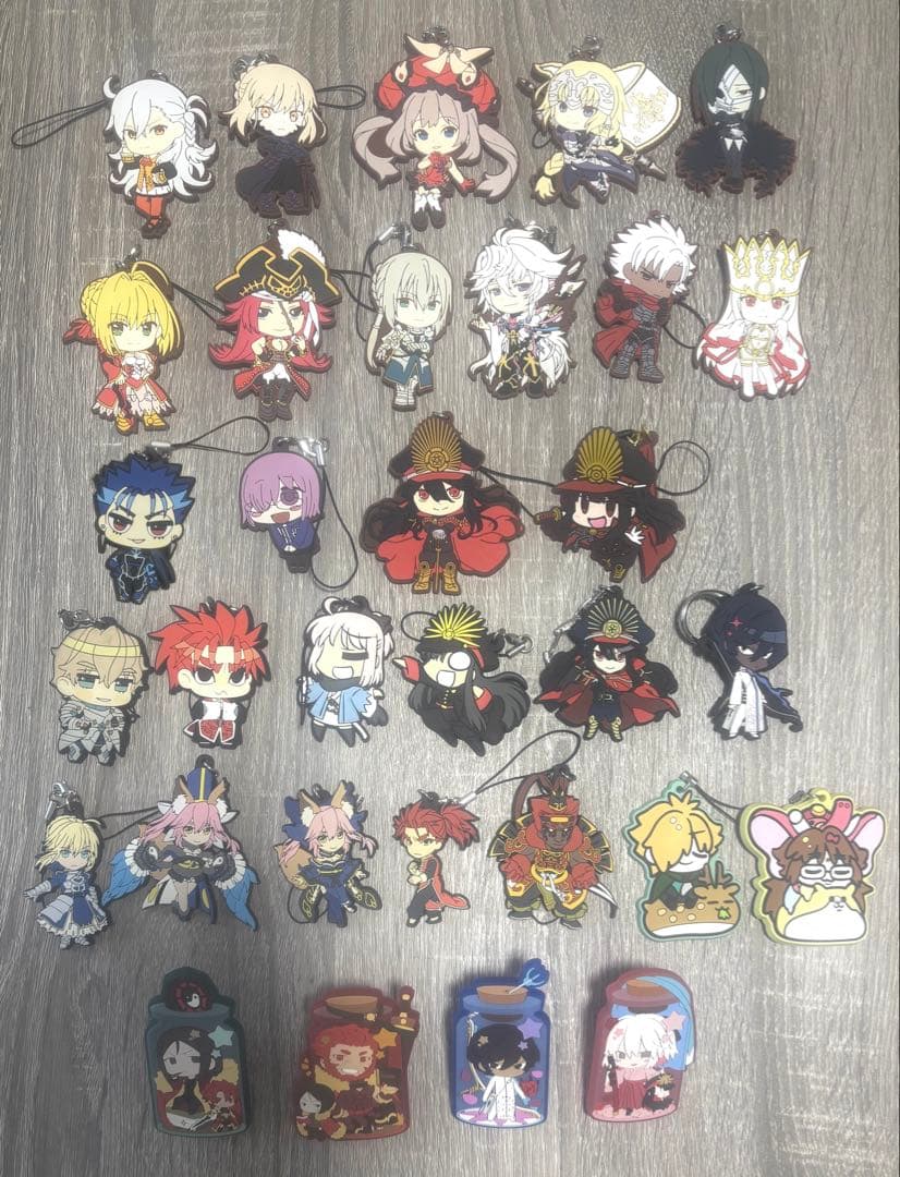 【バラ売り可】Fate FGO ラバーキーホルダー　ラバークリップ　まとめ売り
