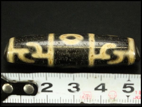 中国美術 天珠石 三眼 飾石(KN71)