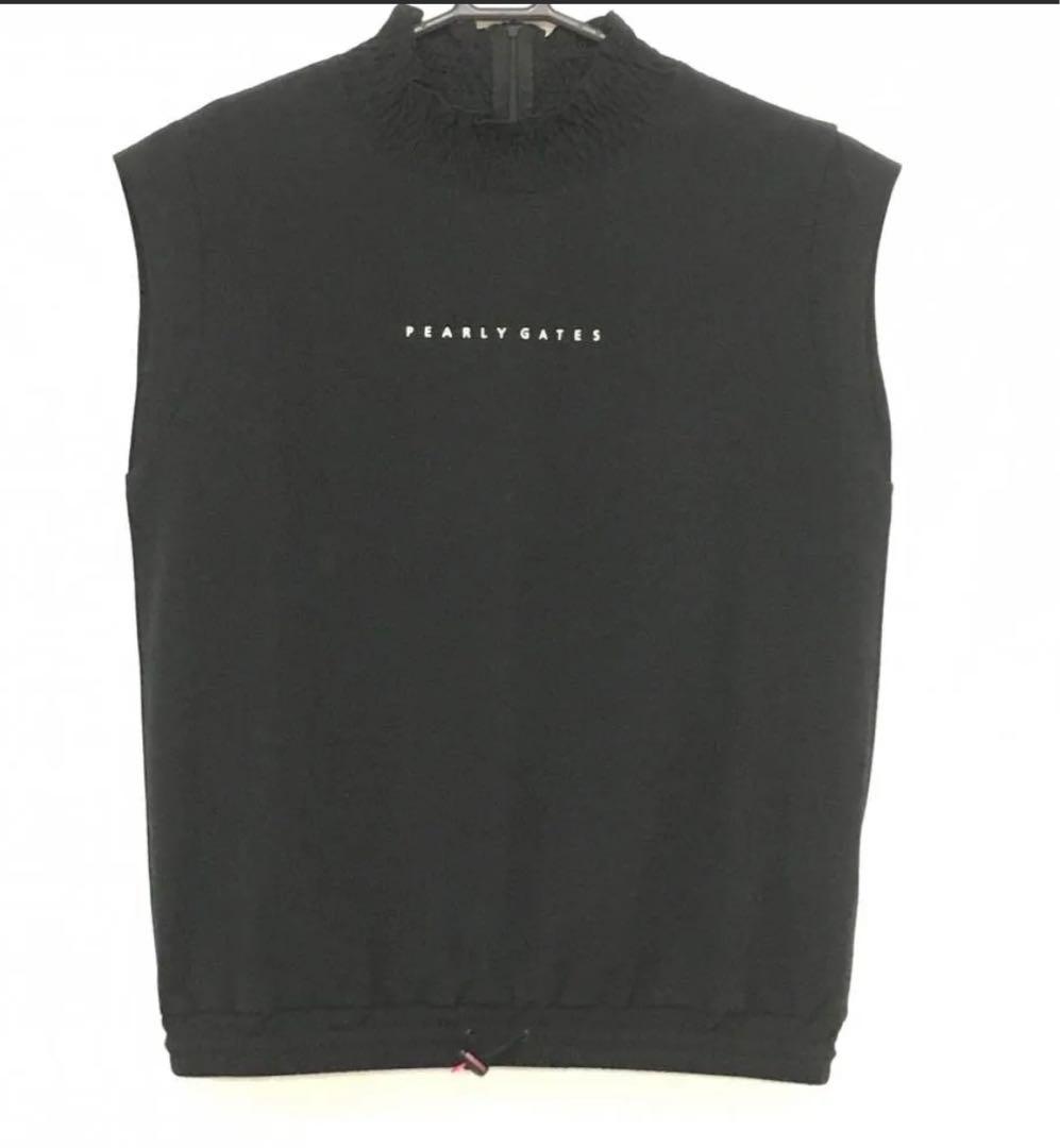 【超美品】パーリーゲイツ ノースリーブハイネックシャツ レディース 1(M)