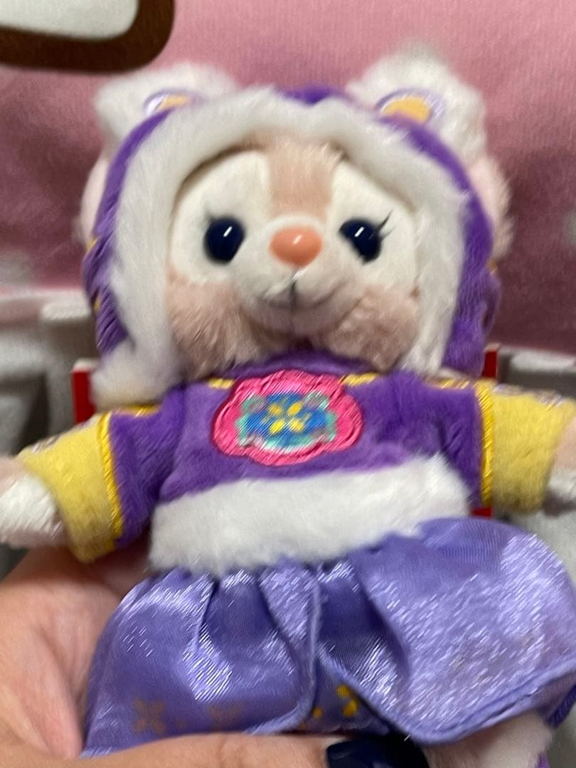 上海ディズニーランド  2022正月寅年 リーナベル とキーチェーン　 写真の子