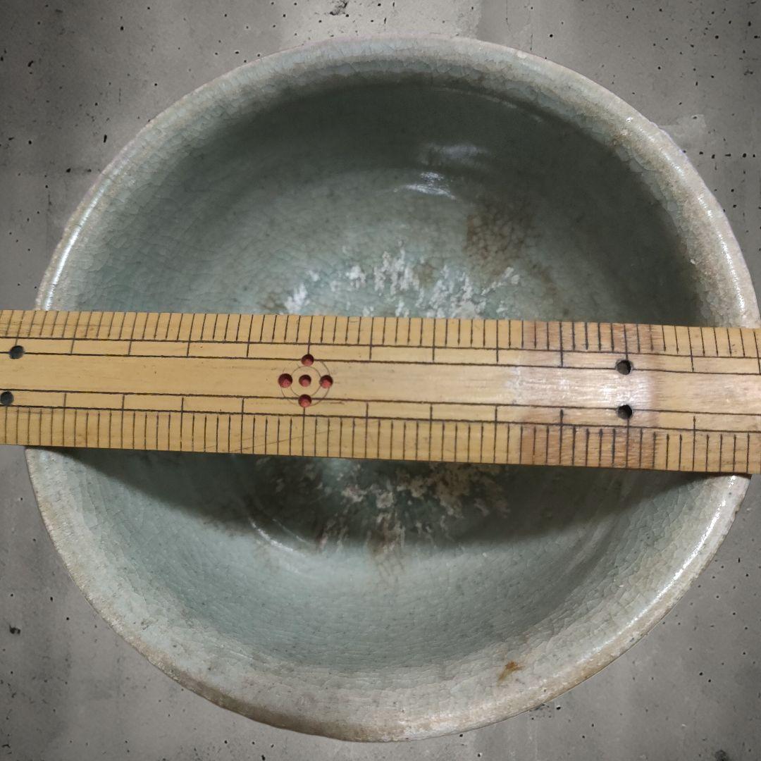 宋胡録茶碗　スンコロク　青磁　時代物　新渡り茶器