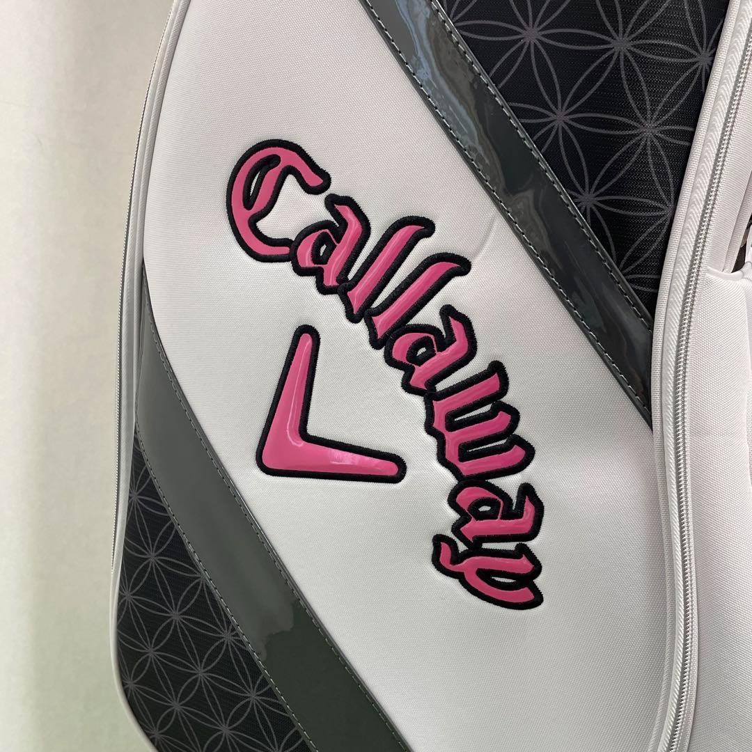 新品 Callaway ブラックキャディバッグ レディース キャロウェイ 白