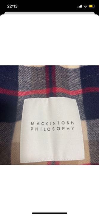 川上洋平着用　マッキントッシュ　フィロソフィー　ステンカラーコート　サイズ36