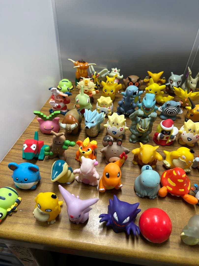 【希少】ポケモンキッズ初代 指人形 まとめ売り　クリア　レア　86体