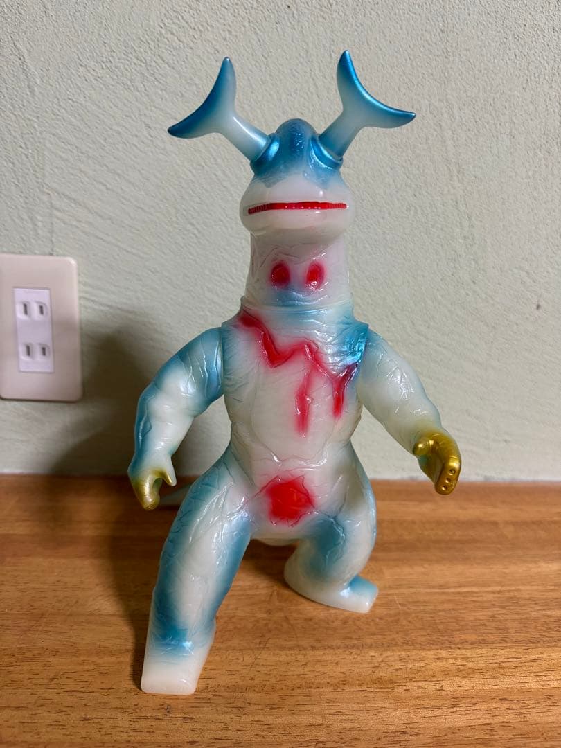 超貴重 マルサン エレキング 450 ソフビ 蓄光 ブルマァク ゴジラ