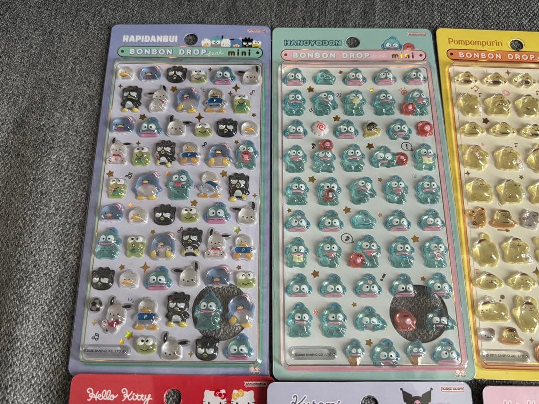 サンリオ ボンボンドロップシール ミニ コンプリート 8種