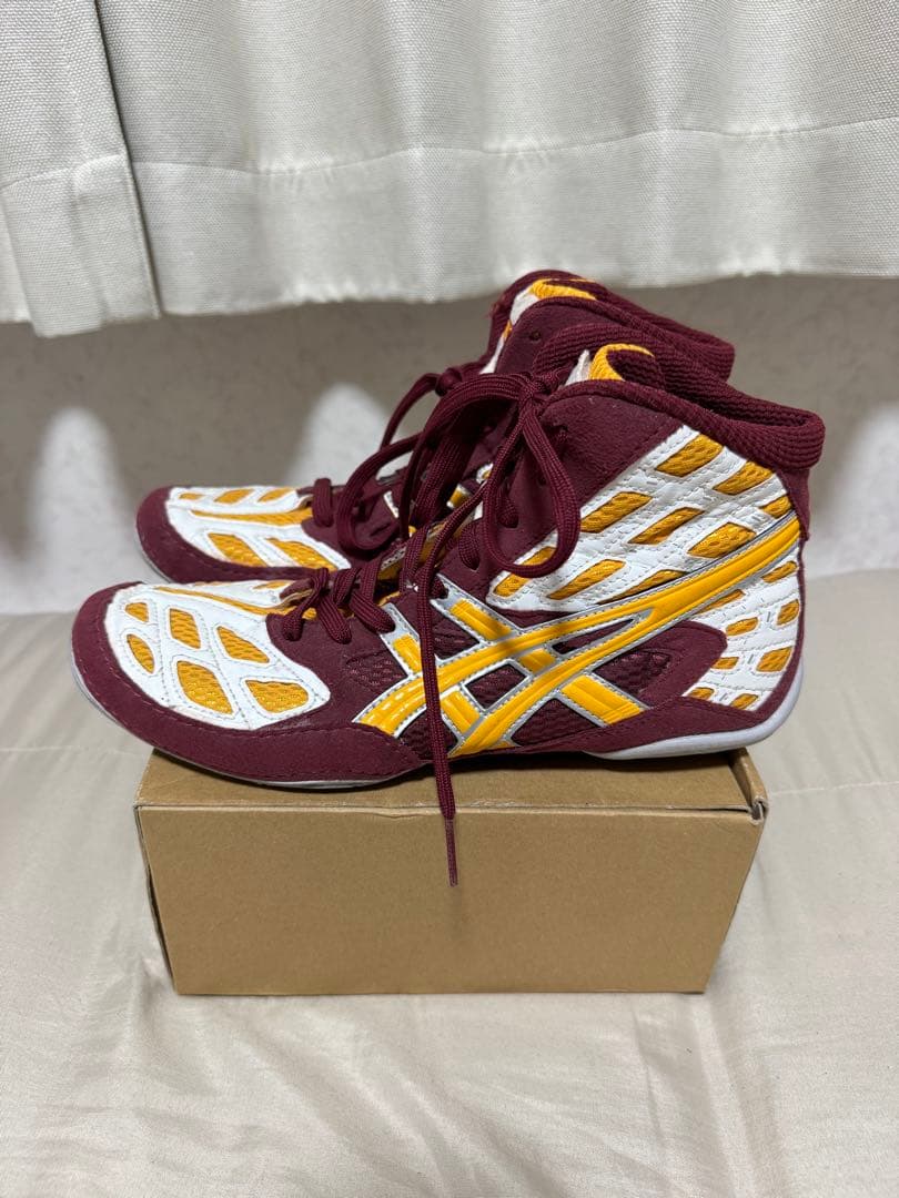 【希少・美品】アシックス レスリングシューズ ハイカット