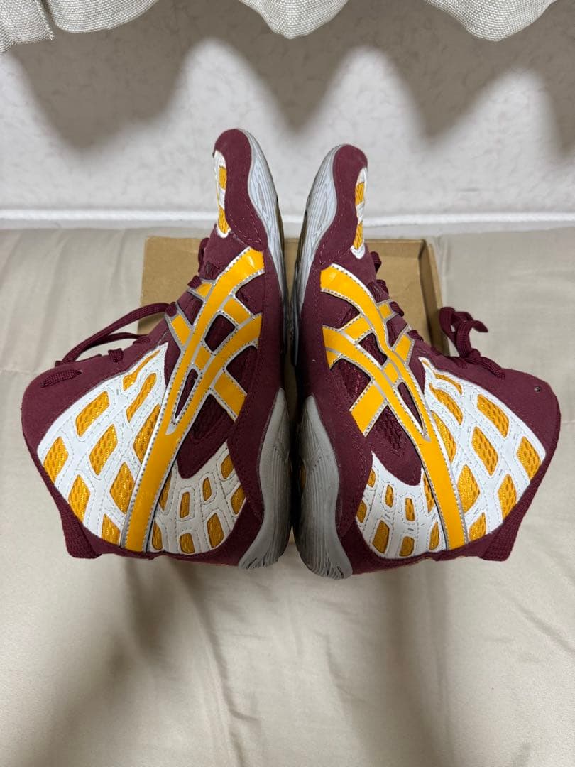 【希少・美品】アシックス レスリングシューズ ハイカット