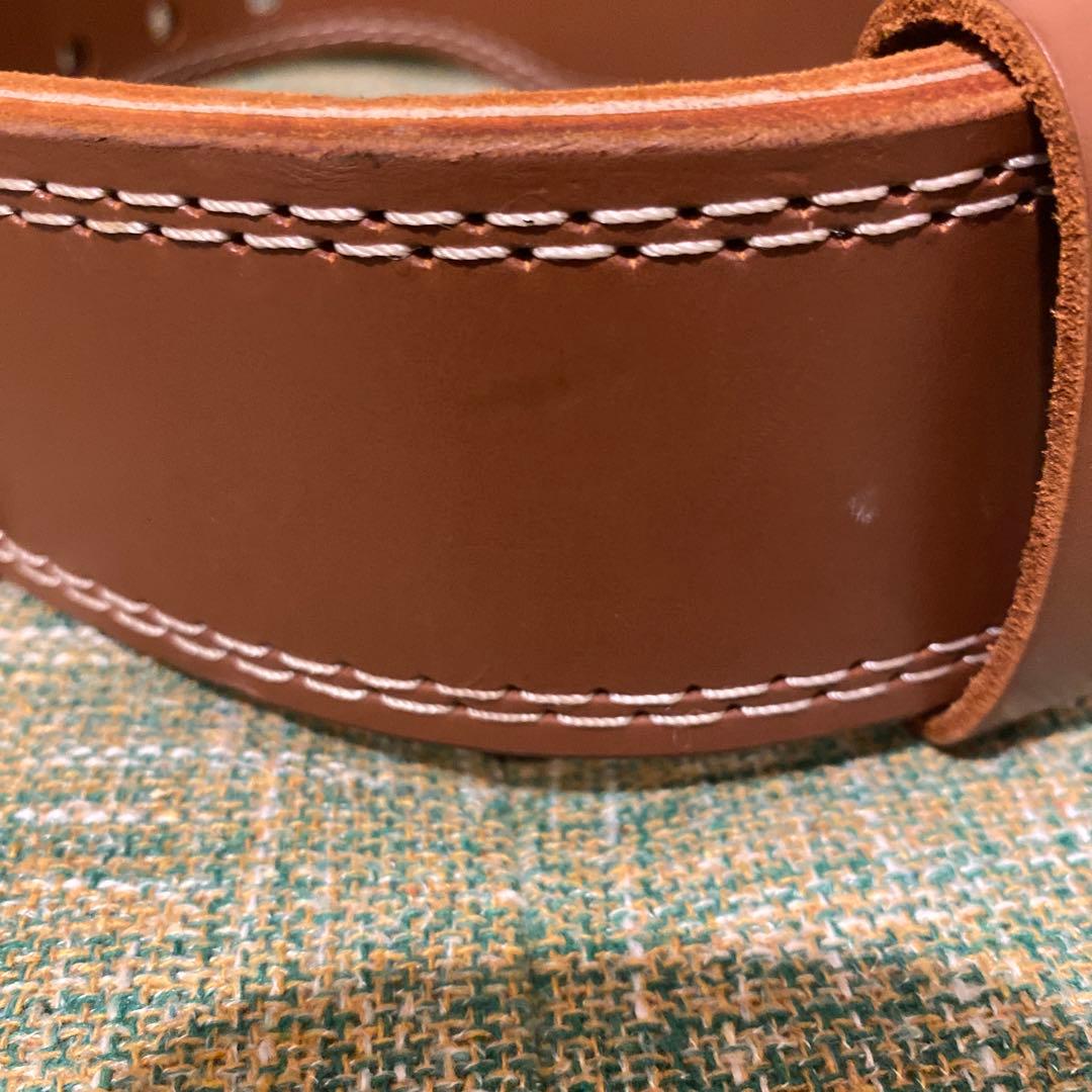 GOLD'S GYM レザー トレーニングベルト S