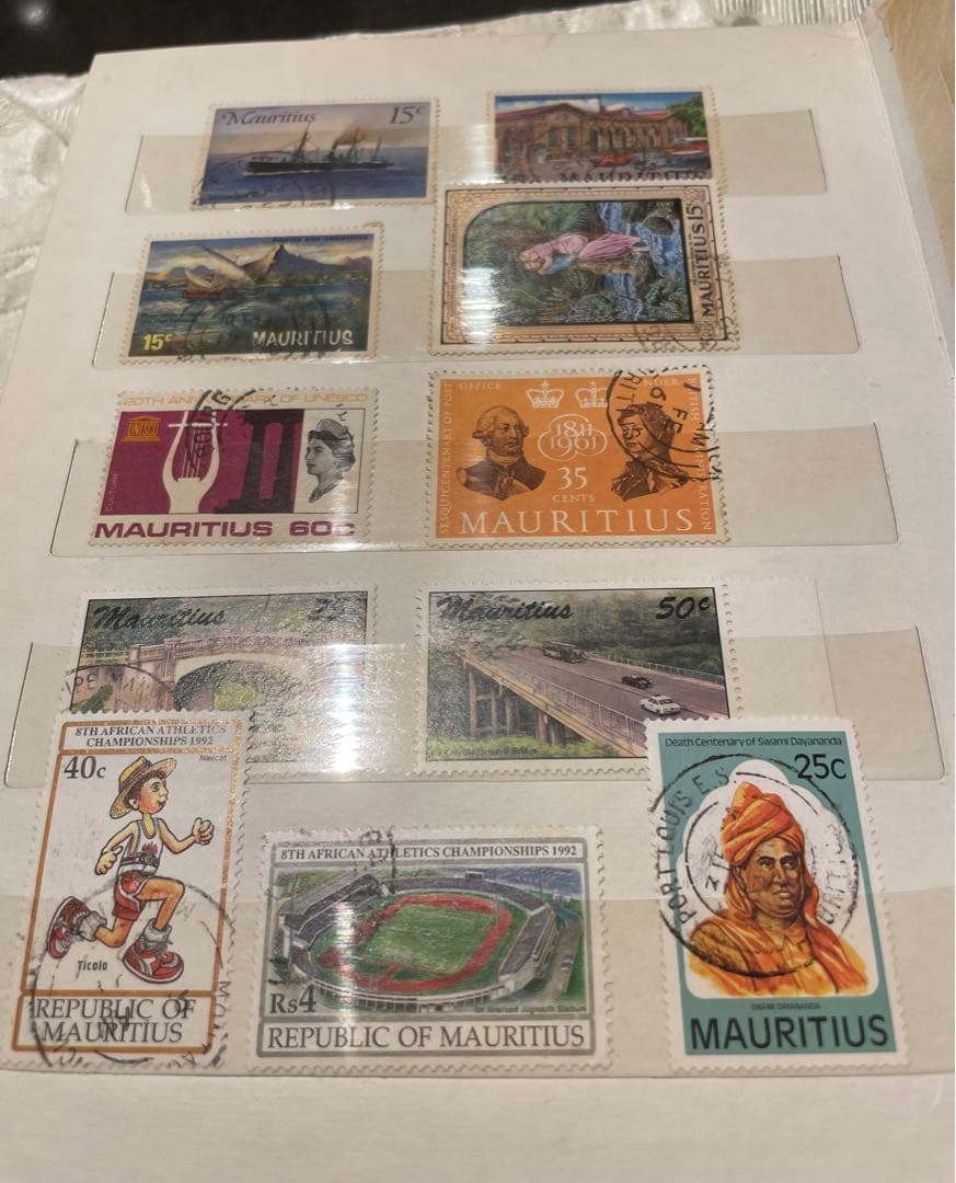 モーリシャス切手　スタンプブック　ヴィンテージ