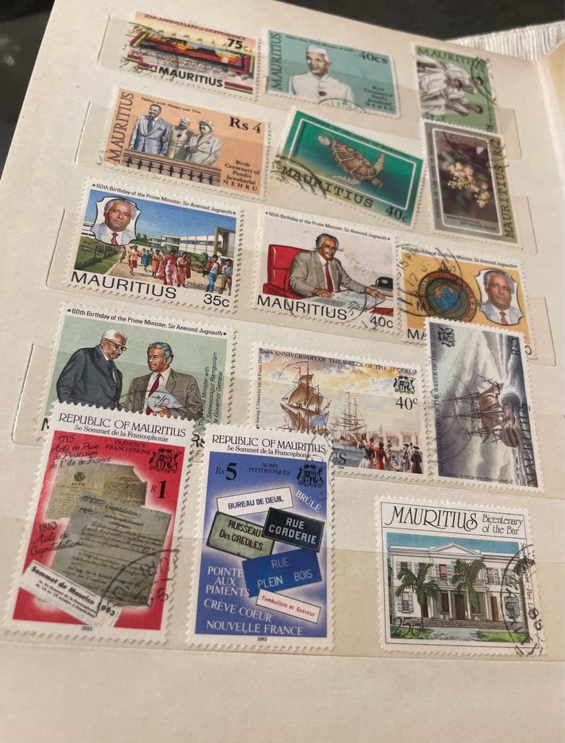 モーリシャス切手　スタンプブック　ヴィンテージ
