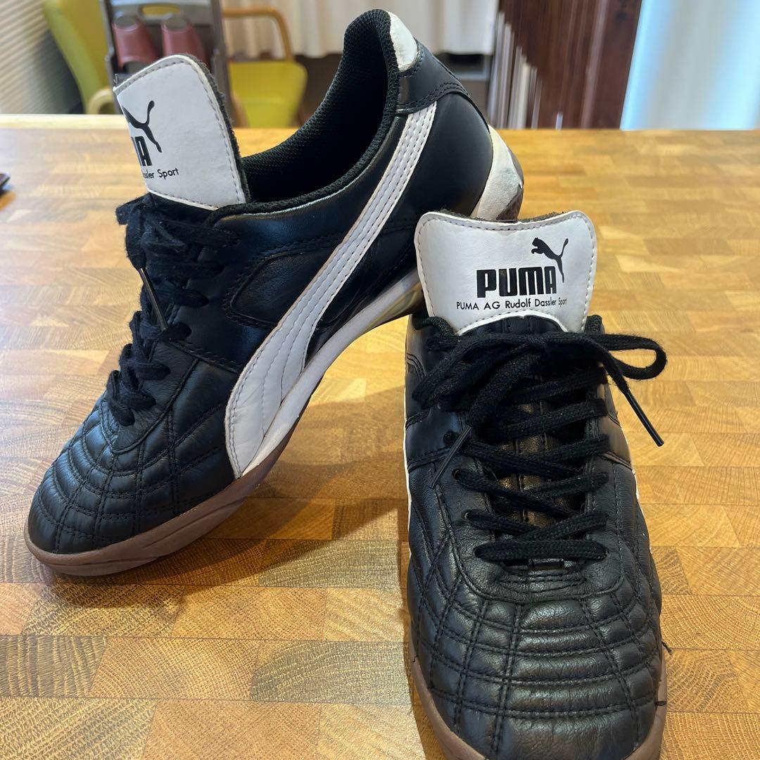 【週末セール中】PUMA メキシコ IT ブラック 24.5cm 室内用 中古