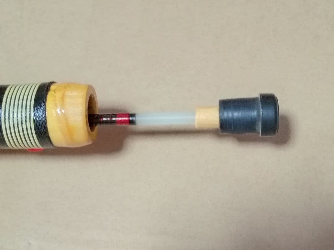 チヌ竿　筏竿　 手作り　布袋竹 ①
