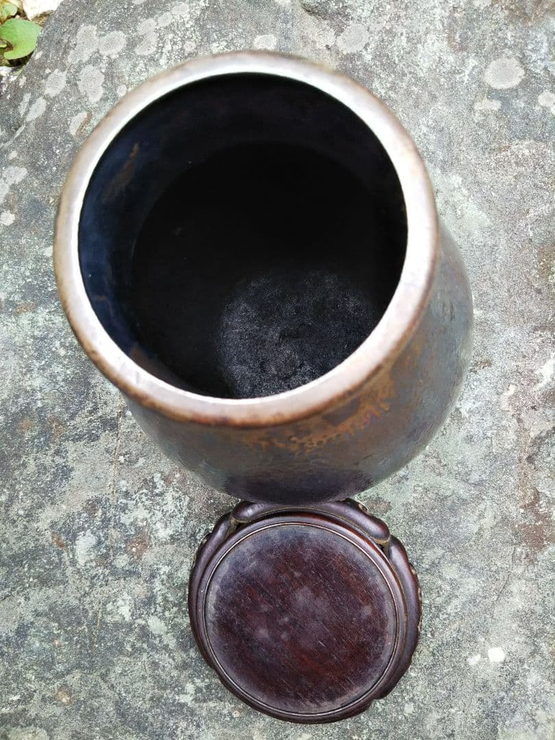 明治～大正 戦前 100年前 純銀 壺 【丸嘉製 】銀壷