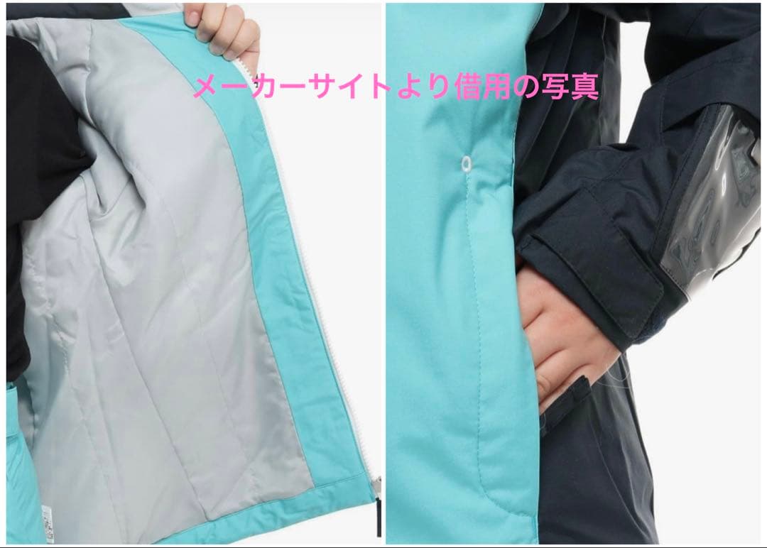 DESCENTE デサント子供用スキーウェア上下セット 150 ブルー×ネイビー