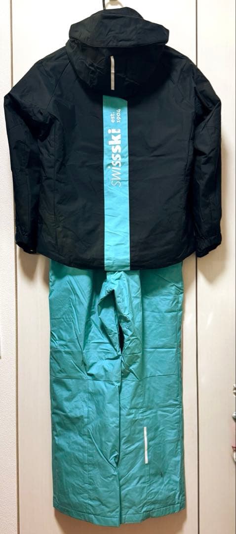 DESCENTE デサント子供用スキーウェア上下セット 150 ブルー×ネイビー