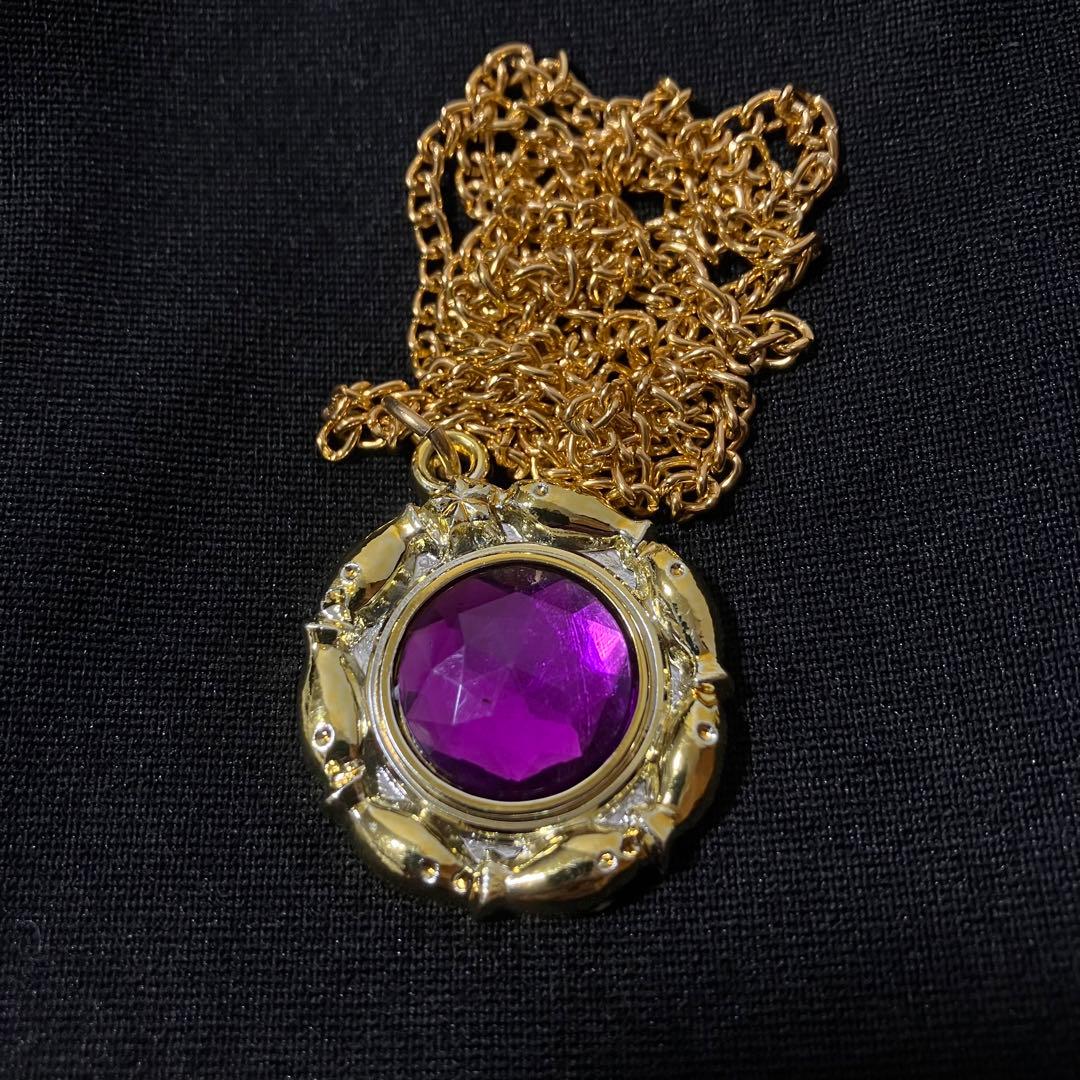 昔のセボンスター　魚　紫石　金メッキ