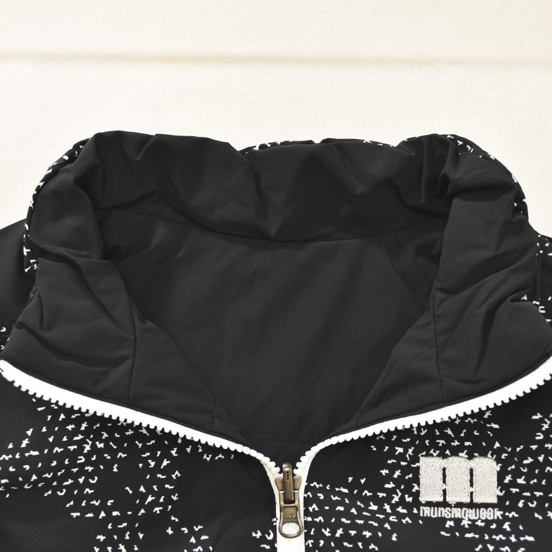 【人気】 【上質】 マンシングウェア 中綿入り ベスト ワンピース ブラック ♪