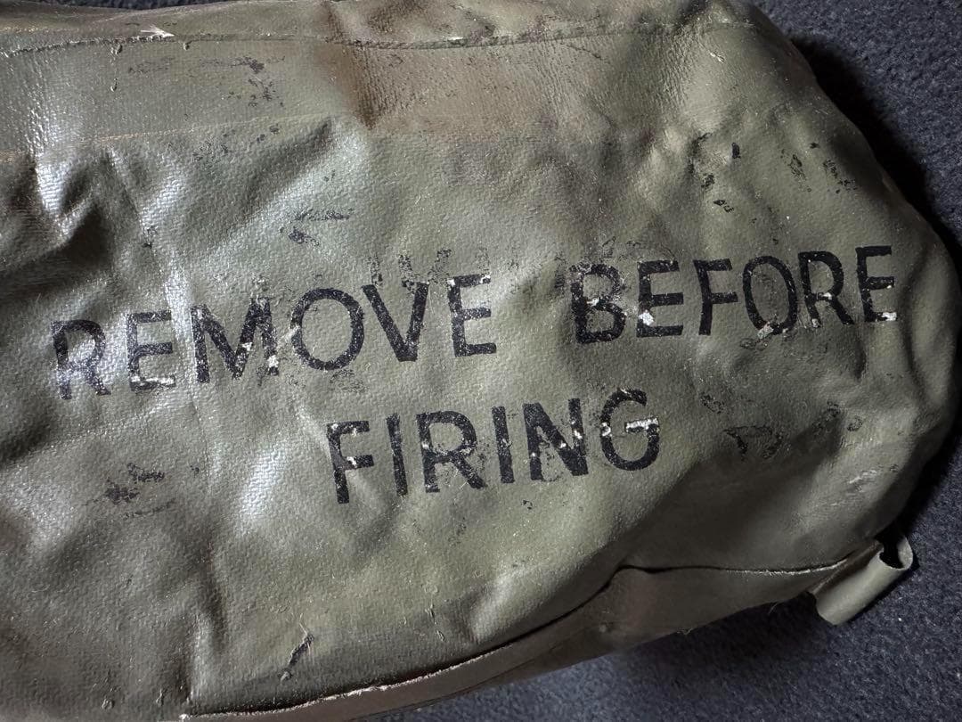 米軍 実物 REMOVE BEFORE FIRING 砲口カバー