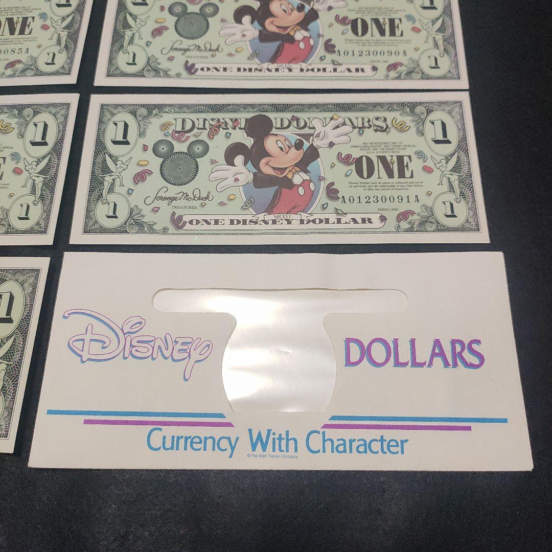 美品　ディズニーダラー 2000年　連番9枚セット 封筒付き　ミッキー