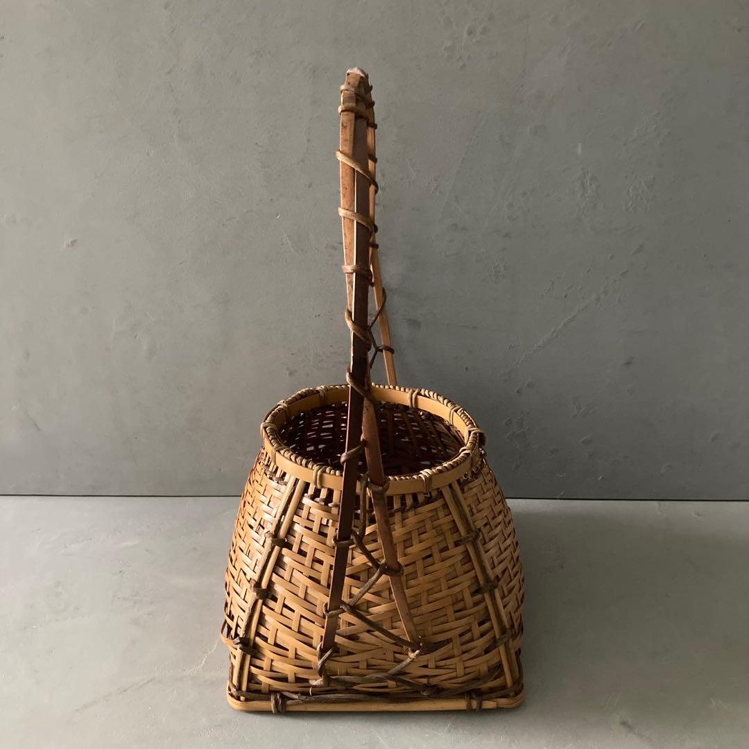 宗全籠 花入 手付置籠 花器 茶道具