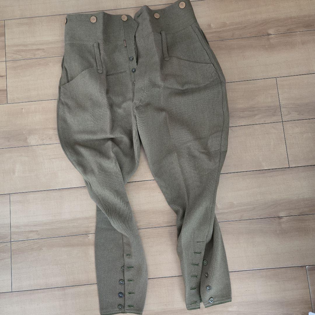 極美品　第二次大戦頃実物　日本陸軍将校乗馬ズボン(短袴)A