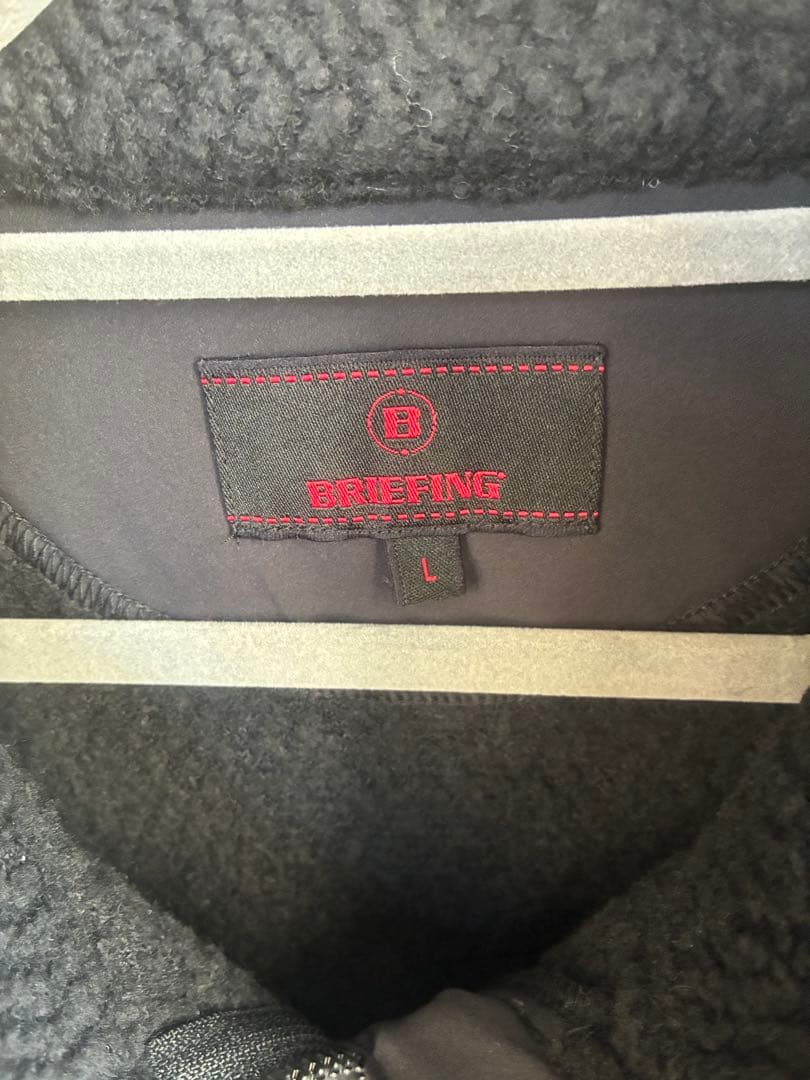 【美品】　ブリーフィングゴルフ　ウールボアベストブラック　2025年秋冬モデル