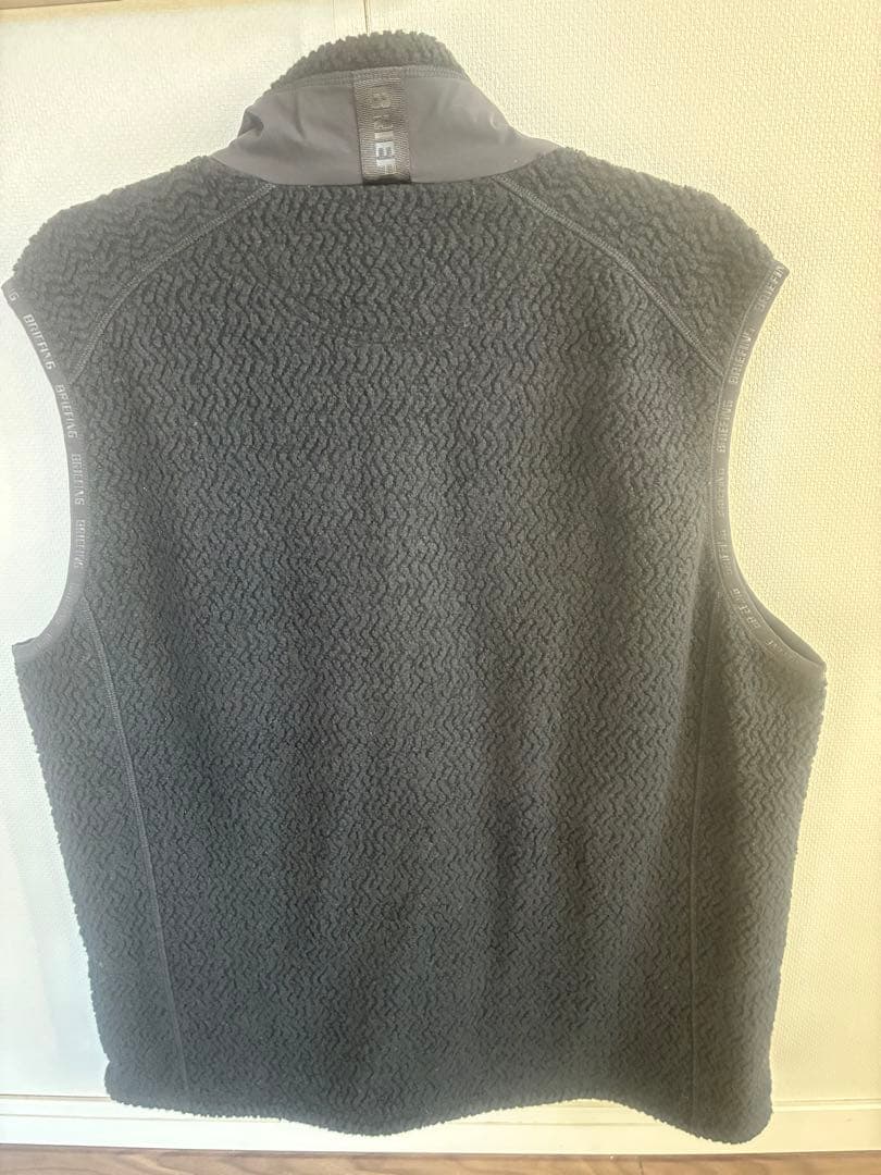 【美品】　ブリーフィングゴルフ　ウールボアベストブラック　2025年秋冬モデル