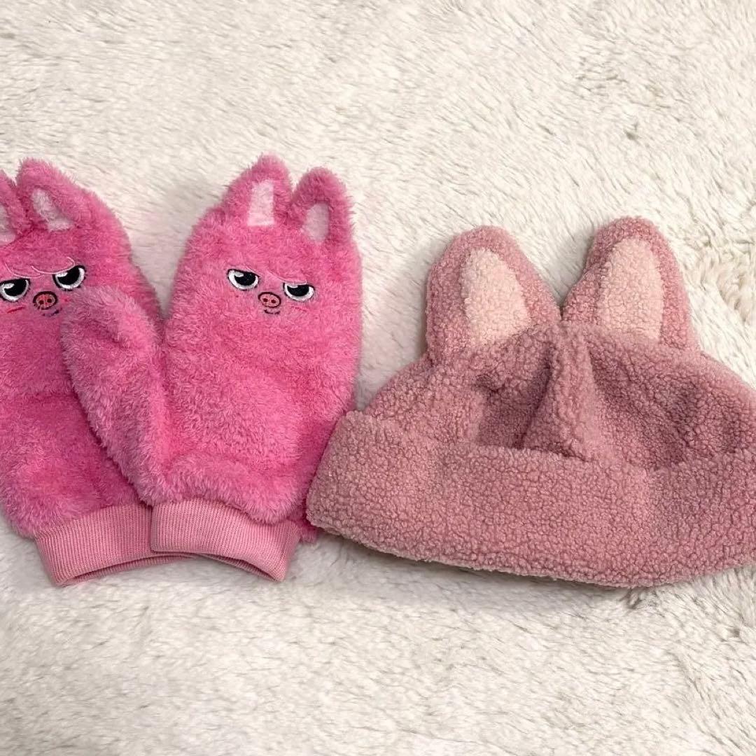 straykids skzooチャンビン　トゥエッキ　ボアキャップ 手袋　スキズ