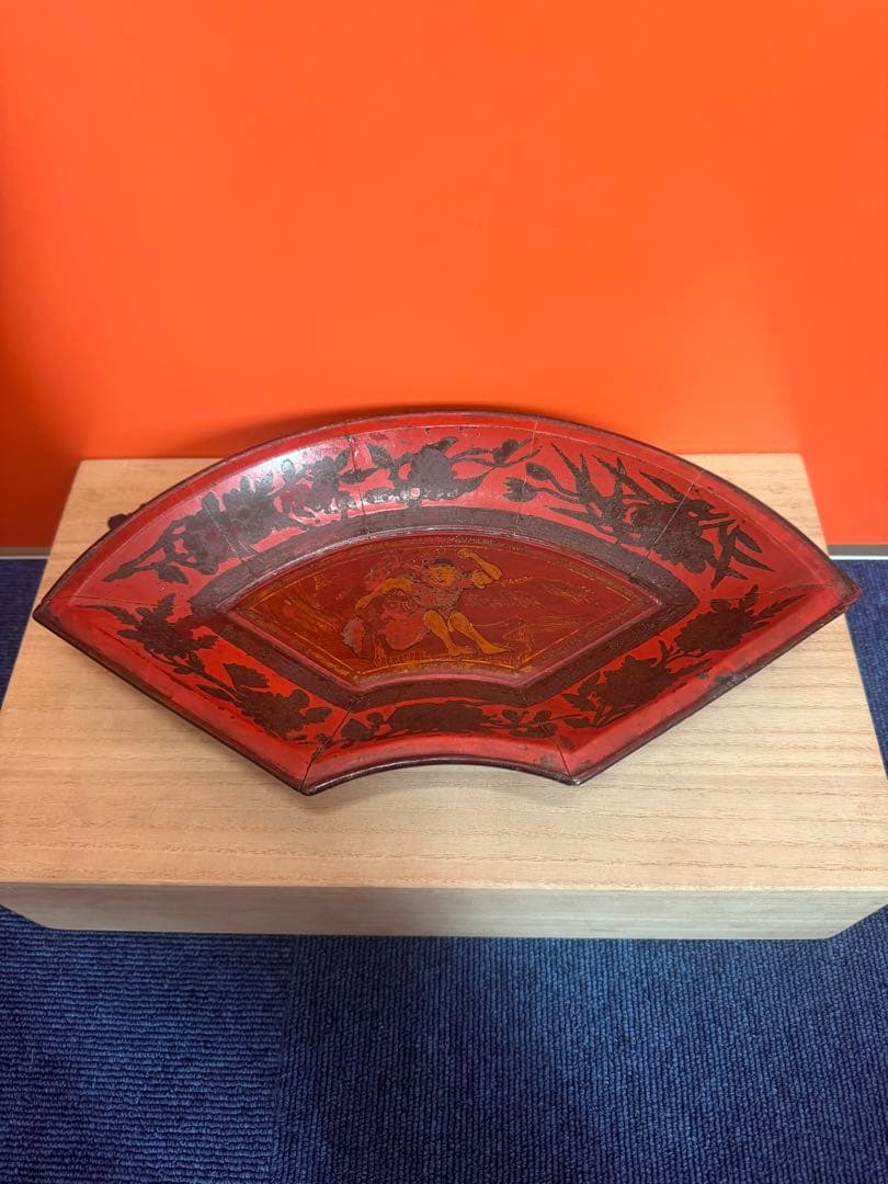 1738  唐物扇面盆　唐子遊戯の図　時代物