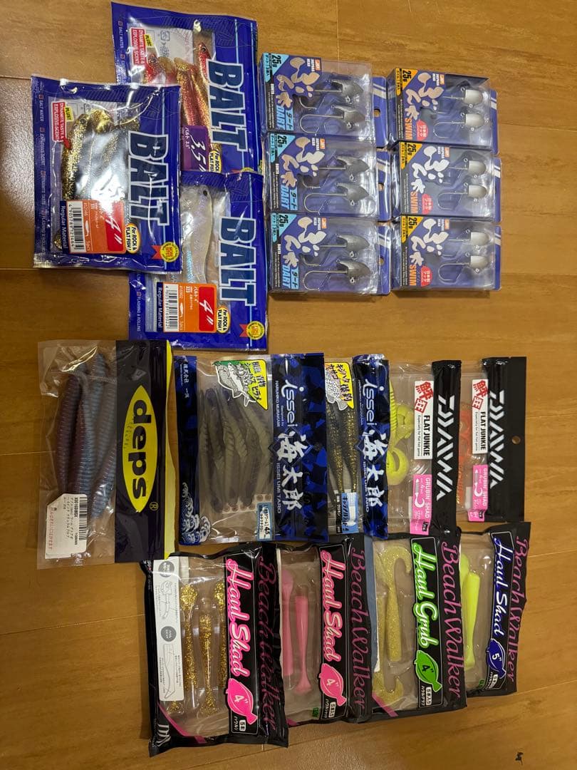 ワーム　まとめ売り　ヒラメ釣り