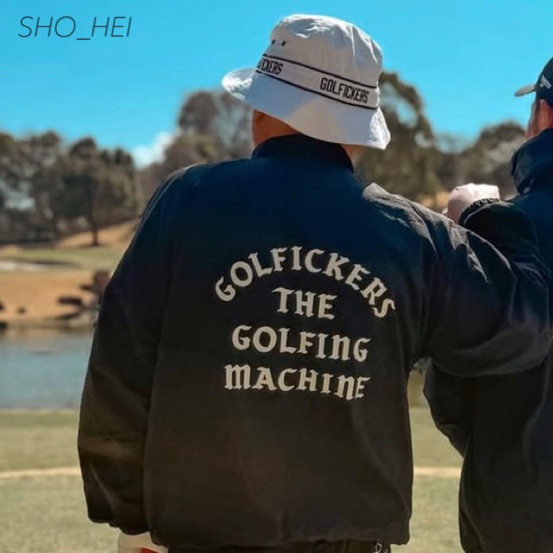 【新品】Golfickers ナイロンジャケット（黒Ｍ）